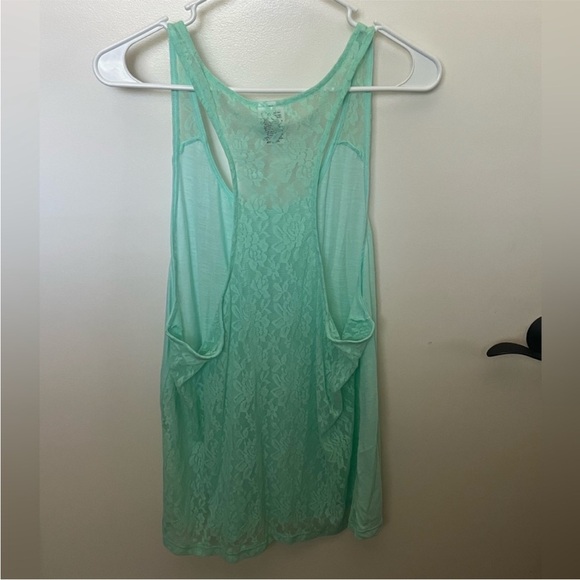 VS Mint Lace Tank Top - Picture 1 of 3